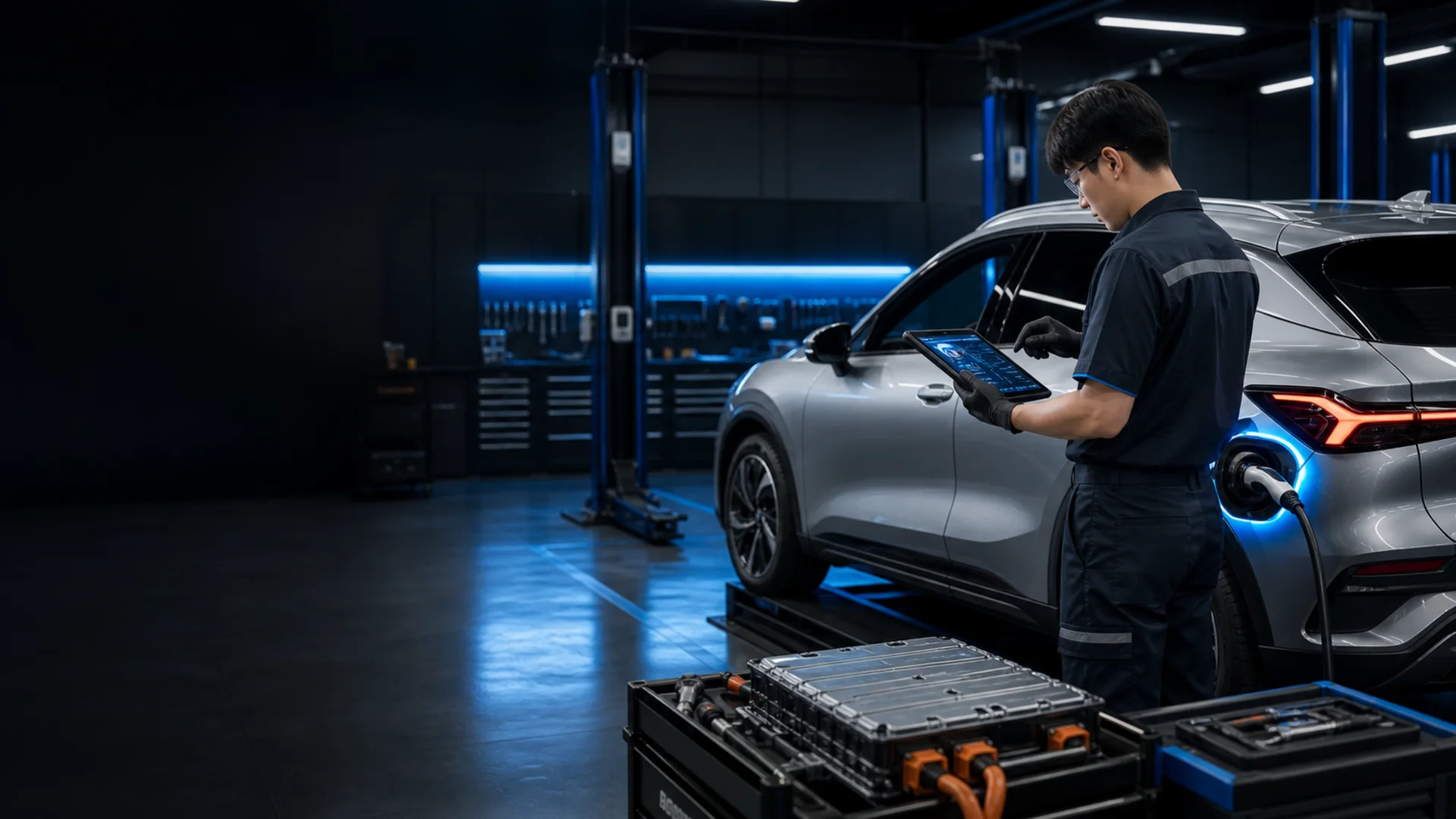 จอม EV Service ซ่อมรถยนต์ไฟฟ้า